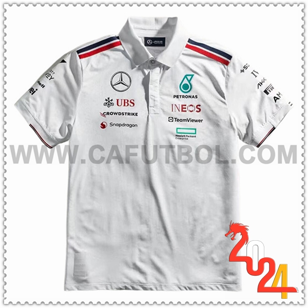 Polo F1 Mercedes Benz Team Blanco 2024