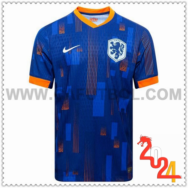 Segunda Camiseta Equipo Paises Bajos Azul 2024 2025