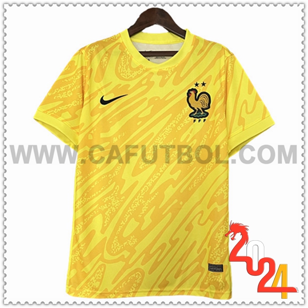 Camiseta Equipo Portero Francia AMARILLO 2024 2025