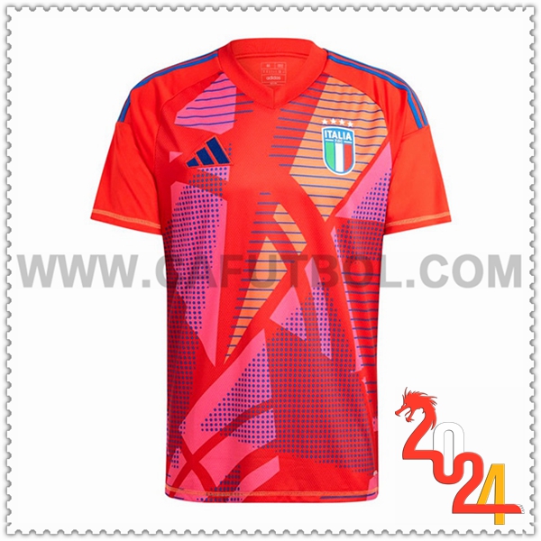 Camiseta Equipo Portero Italia Rojo 2024 2025