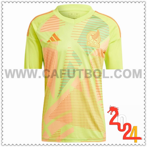 Camiseta Equipo Portero Mexico AMARILLO 2024 2025