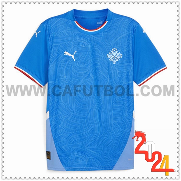 Primera Camiseta Equipo Islandia Azul 2024 2025