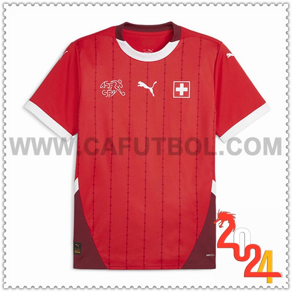 Primera Camiseta Equipo Suiza Rojo 2024 2025