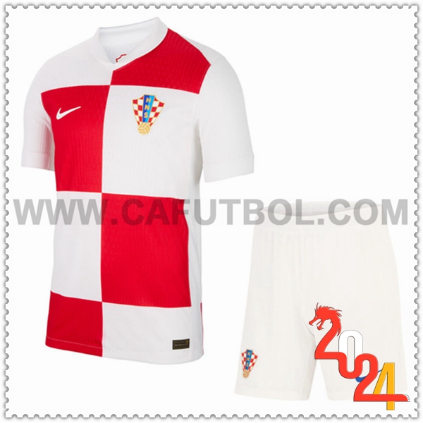 Primera Equipacion del Croacia + Pantalones cortos Eurocopa 2024