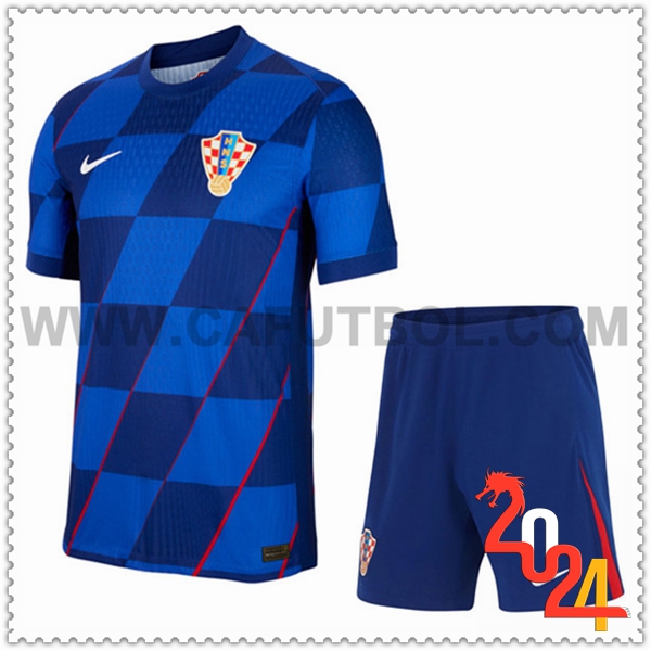 Segunda Equipacion del Croacia + Pantalones cortos Eurocopa 2024