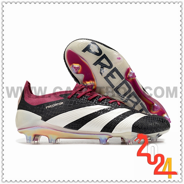 Adidas Botas De Fútbol Predator Elite FG Blanco/Negro/Violeta