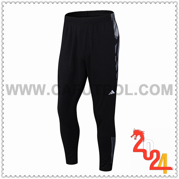 Pantalon Entrenamiento Adidas Negro/Gris 2024 2025