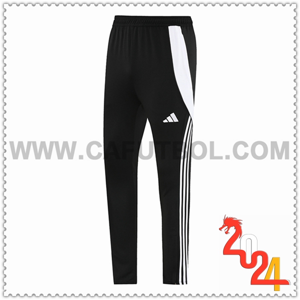 Pantalon Entrenamiento Adidas Negro/Blanco 2024 2025 -02
