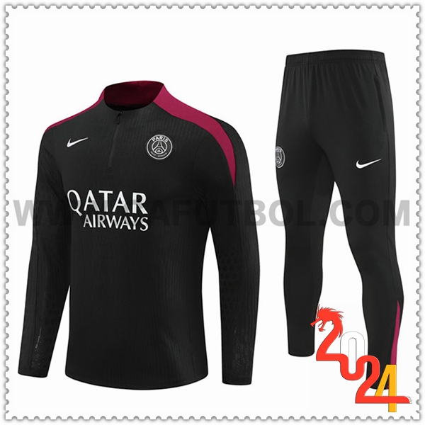 Chandal Futbol PSG Negro/Rojo 2024 2025