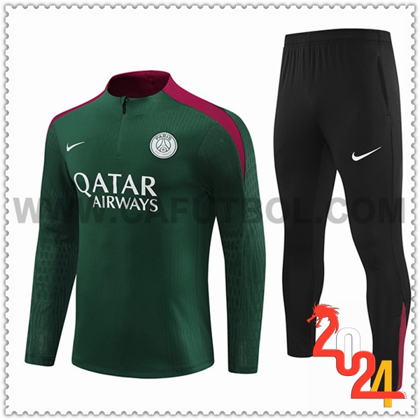 Chandal Futbol PSG Verde/Rojo/Negro 2024 2025