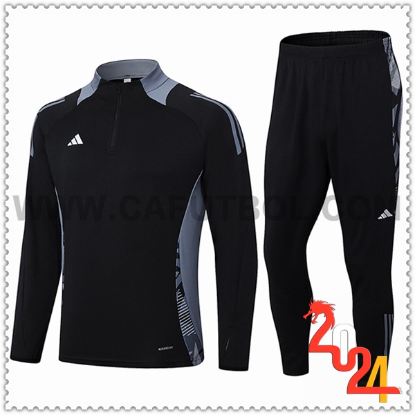 Chandal Futbol Adidas Negro/Gris 2024 2025