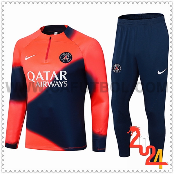 Chandal Futbol PSG Naranja/Azul 2024 2025