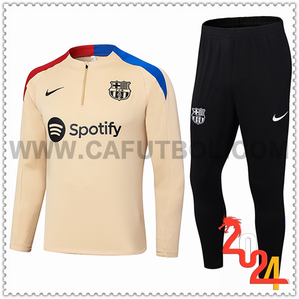 Chandal Futbol FC Barcelona Beige/Azul/Rojo 2024 2025