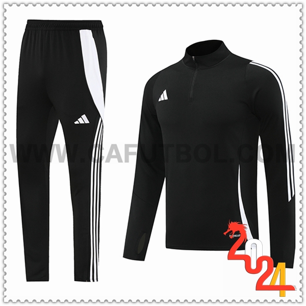 Chandal Futbol Adidas Negro/Blanco 2024 2025