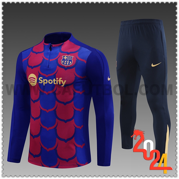 Chandal Futbol FC Barcelona Ninos Rojo/Azul 2024 2025 -02