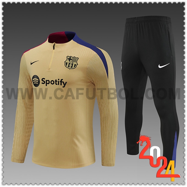 Chandal Futbol FC Barcelona Ninos Amarillo/Negro 2024 2025