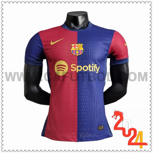 Primera Camiseta Futbol FC Barcelona Rojo Azul 2024 2025