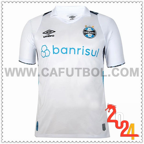 Segunda Camiseta Futbol Gremio Blanca 2024 2025