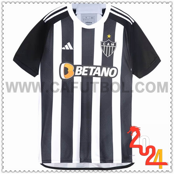 Primera Camiseta Futbol Atletico Minero Blanco Negro 2024 2025