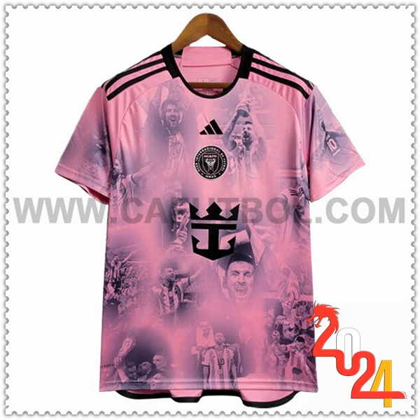 Camiseta Futbol Inter Miami CF Rosa Champion Version 2024 2025