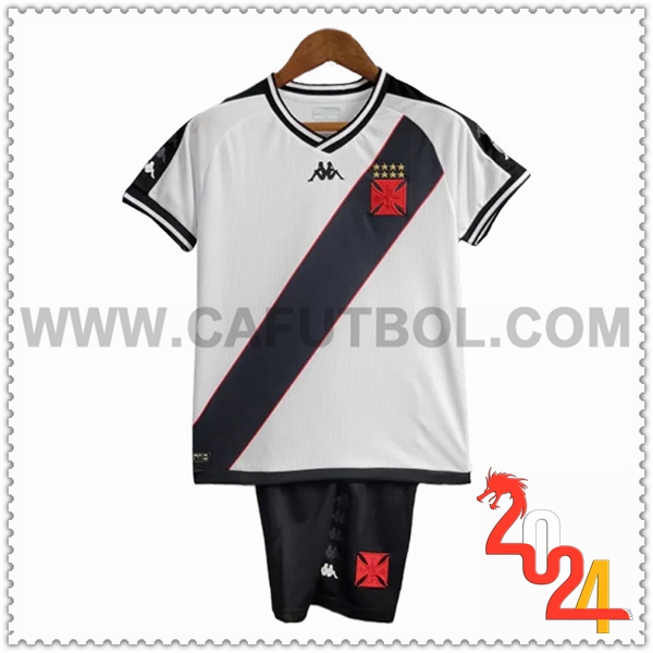 Segunda Equipacion del CR Vasco Da Gama Ninos 2024 2025