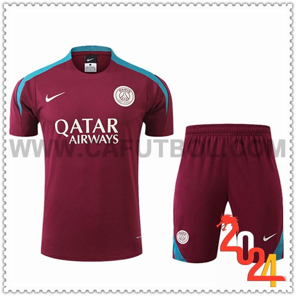 Camiseta Entrenamiento + Cortos PSG Violeta 2024 2025