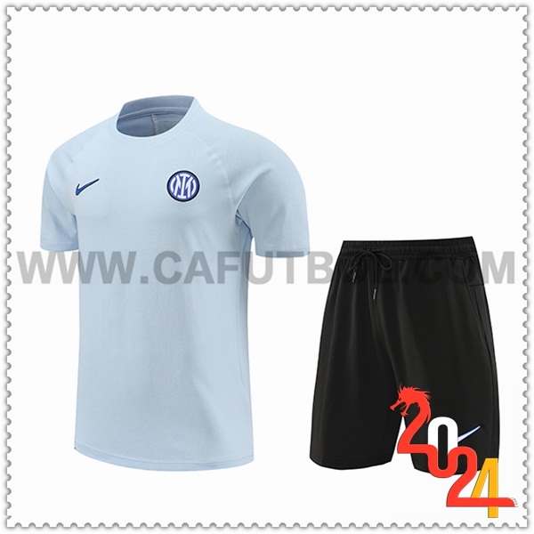 Camiseta Entrenamiento + Cortos Inter Milan Azul 2024 2025