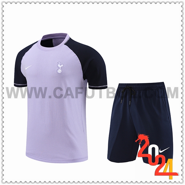 Camiseta Entrenamiento + Cortos Tottenham Hotspur Violeta/Azul 2024 2025