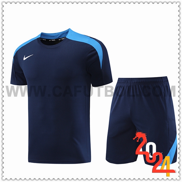 Camiseta Entrenamiento + Cortos Nike Azul marino 2024 2025