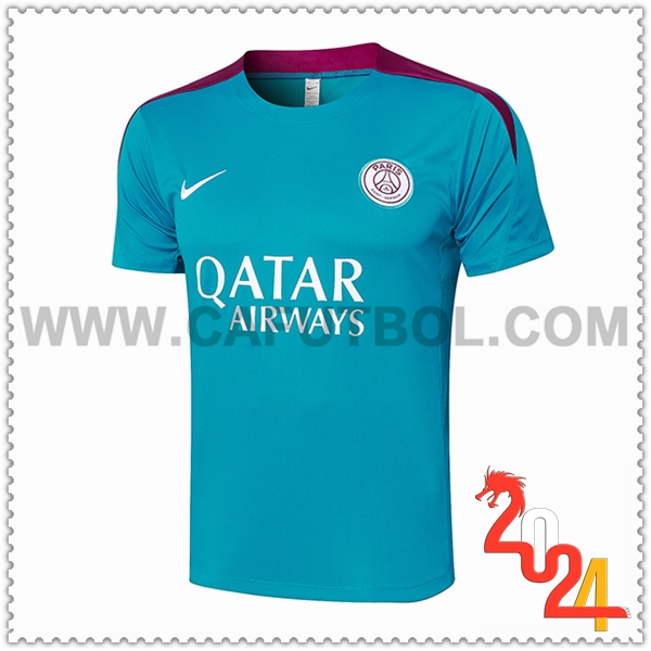 Camiseta Entrenamiento PSG Verde/Violeta 2024 2025