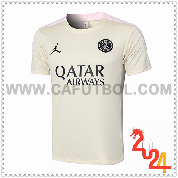 Camiseta Entrenamiento PSG Beige 2024 2025