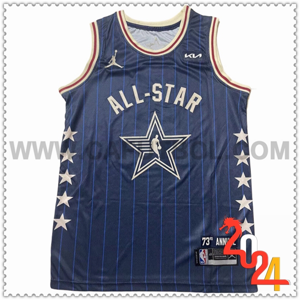 Camisetas De Futbol American All-Star (LILLARD #0) 2024/25 Azul/Blanco -02