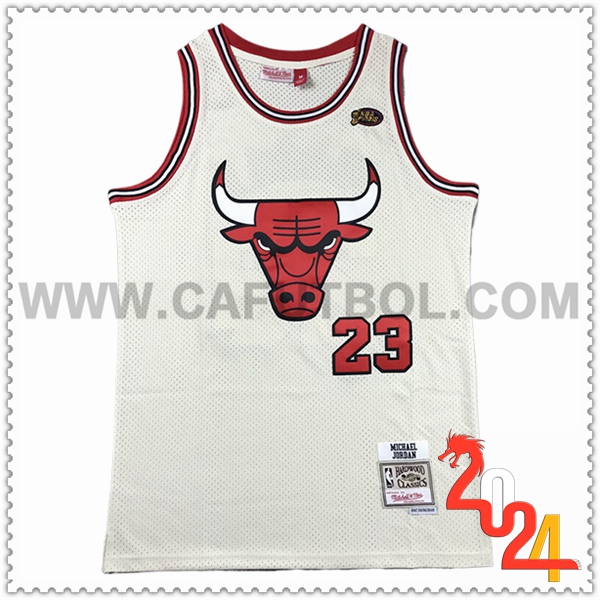 Camisetas De Futbol Chicago Bulls (JORDAN #23) 2024/25 Blanco/Rojo