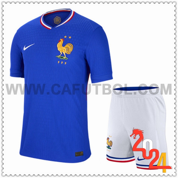 Camisetas Futbol Francia Primera + Cortos UEFA Euro 2024