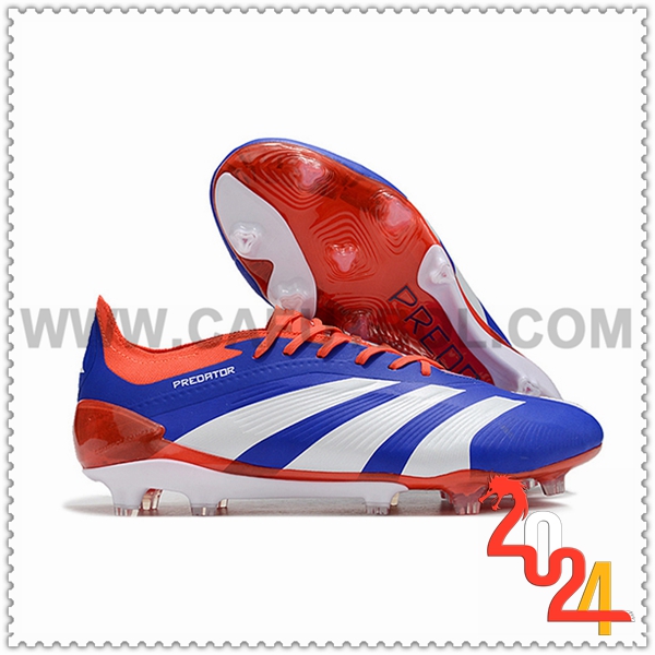 Adidas Botas De Fútbol Predator Elite FG Blanco/Azul/Naranja