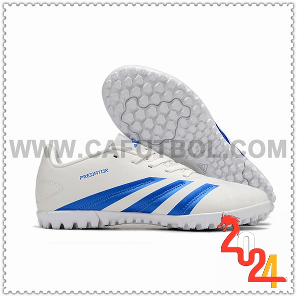 Adidas Botas De Fútbol Predator Club TF Blanco/Azul -02