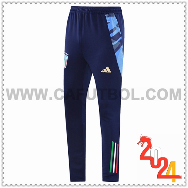 Pantalones Entrenamiento Italia Azul Oscuro 2024 2025 -02