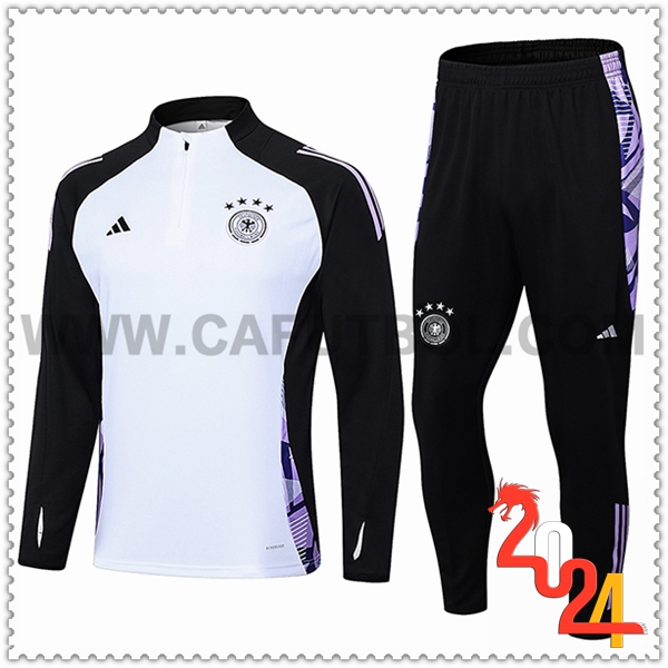 Chandal Futbol Alemania Blanco/Negro/Violeta 2024 2025