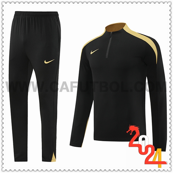 Chandal Futbol Nike Negro/Amarillo 2024 2025 -02