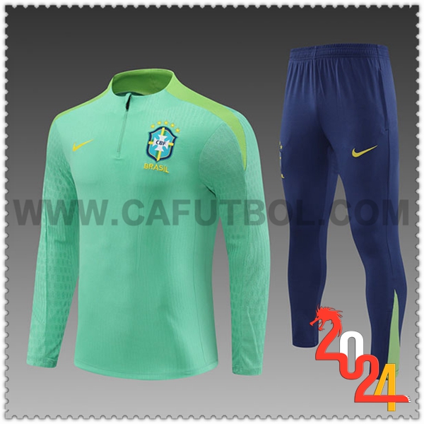 Chandal Futbol Brasil Ninos Verde 2024 2025