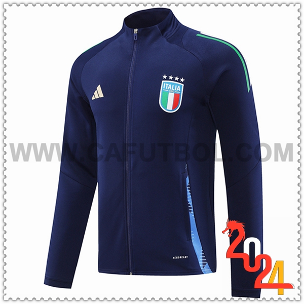 Chaquetas Futbol Italia Azul Oscuro 2024 2025