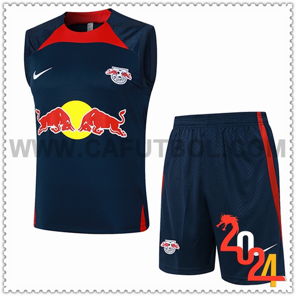 Camiseta Entrenamiento sin mangas RB Leipzig Azul/Rojo 2024 2025
