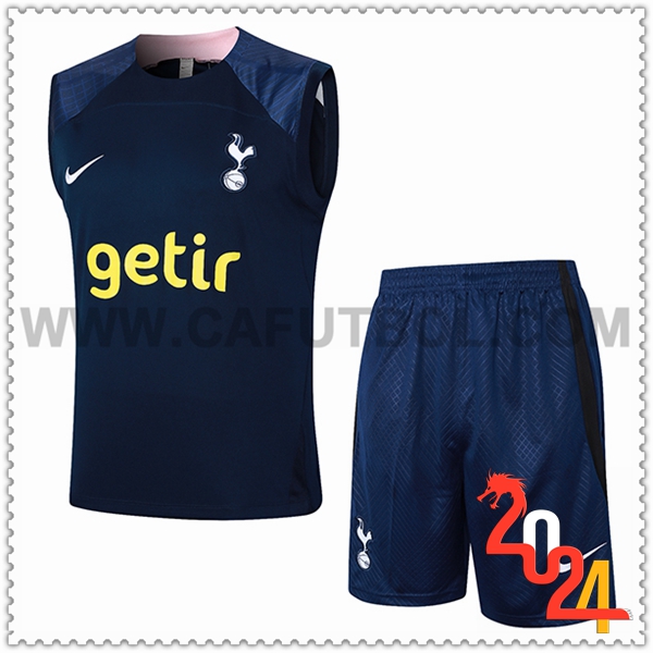 Camiseta Entrenamiento sin mangas Tottenham Hotspur Azul Oscuro 2024 2025