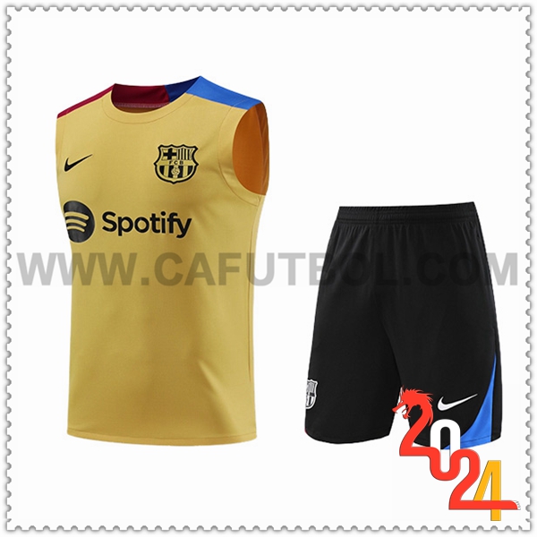 Camiseta Entrenamiento sin mangas FC Barcelona Amarillo/Azul/Rojo 2024 2025