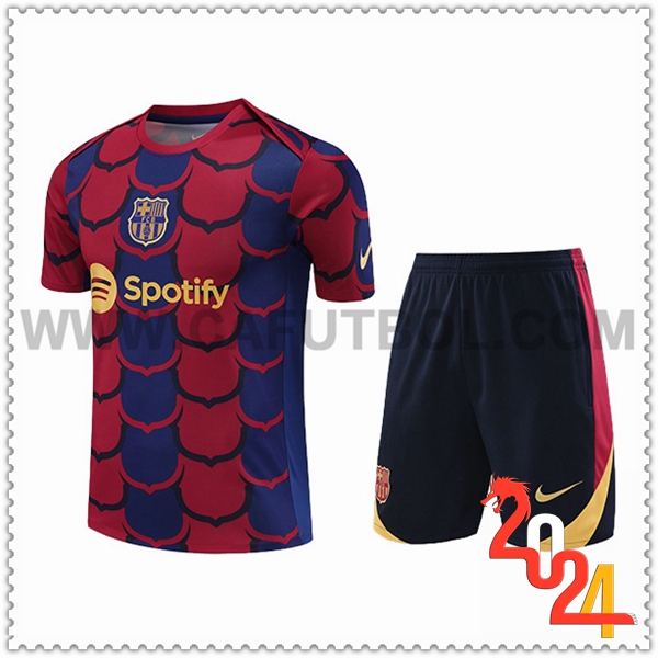 Camiseta Entrenamiento FC Barcelona Azul/Rojo 2024 2025