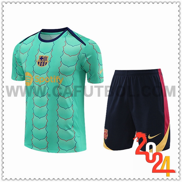 Camiseta Entrenamiento FC Barcelona Verde 2024 2025