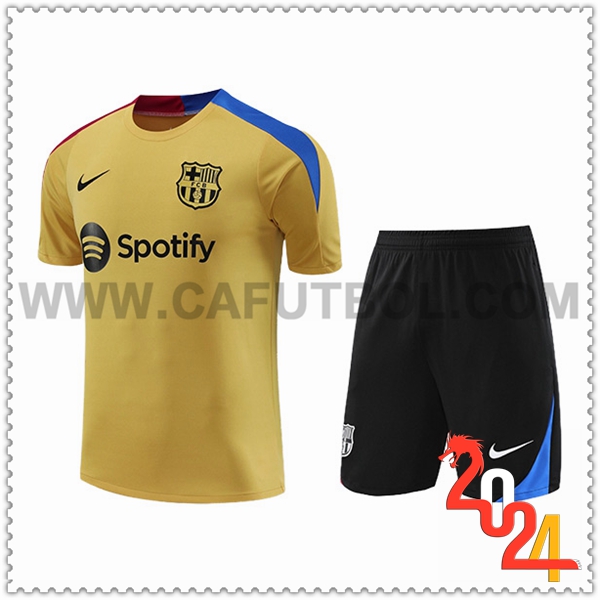 Camiseta Entrenamiento FC Barcelona Amarillo/Azul/Rojo 2024 2025