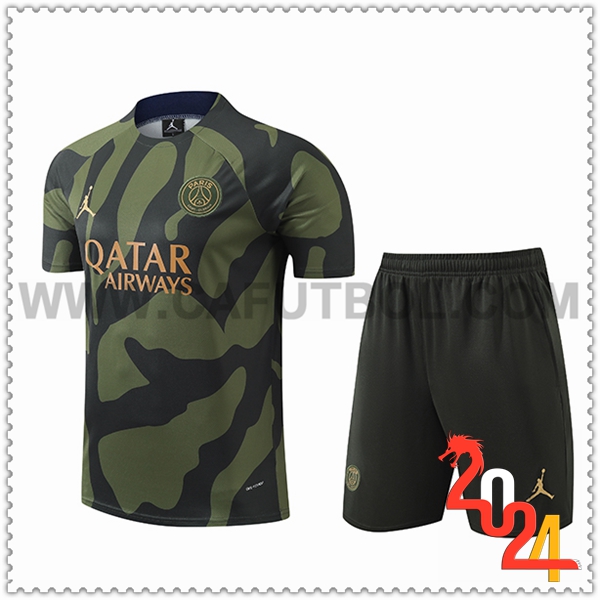 Camiseta Entrenamiento PSG Verde/Negro 2024 2025