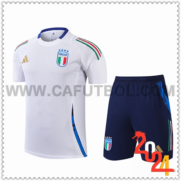 Camiseta Entrenamiento Italia Blanco/Azul 2024 2025