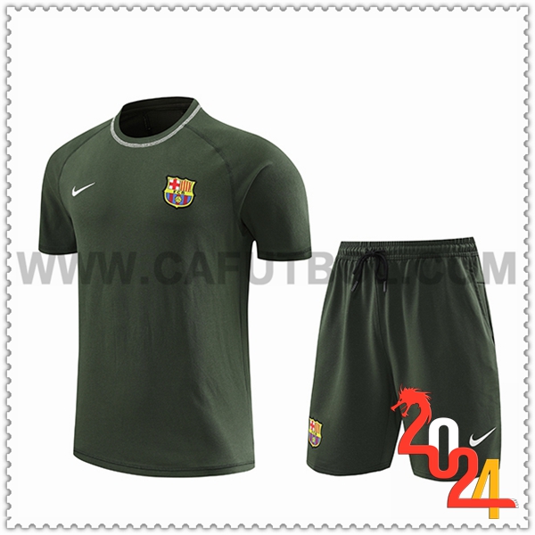 Camiseta Entrenamiento FC Barcelona Verde 2024 2025 -02